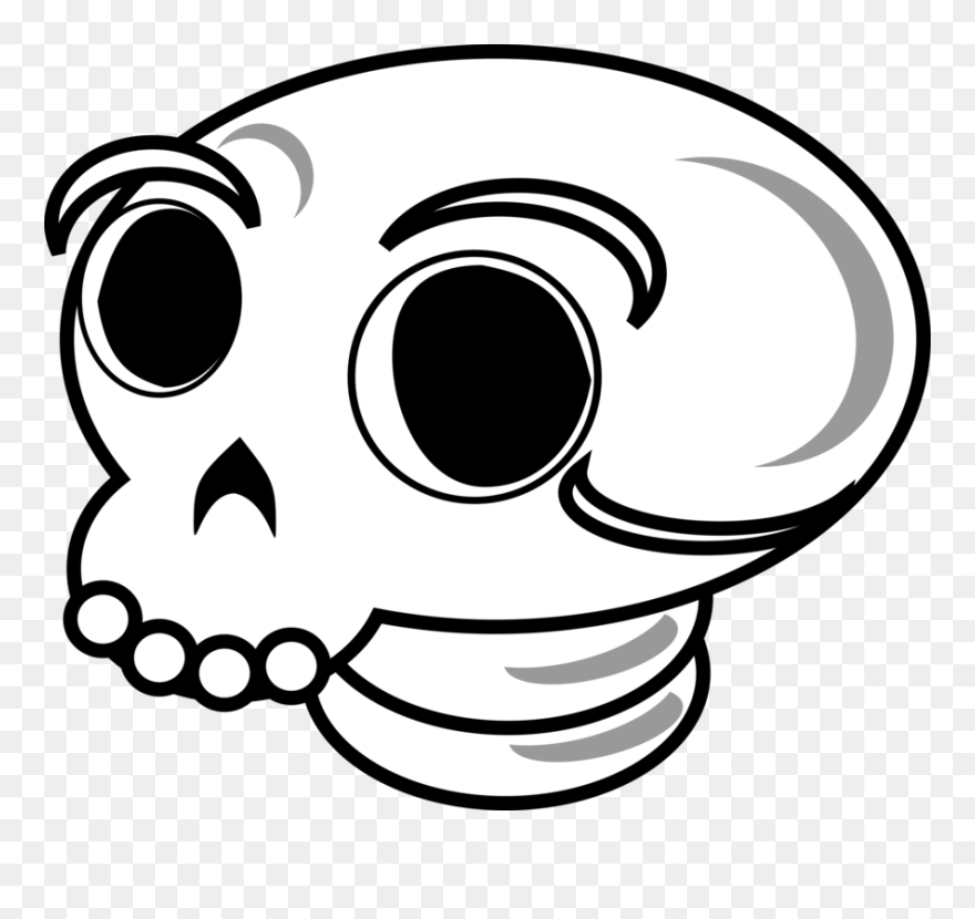 Abstract Skull Image - Cara De Um Esqueleto Clipart