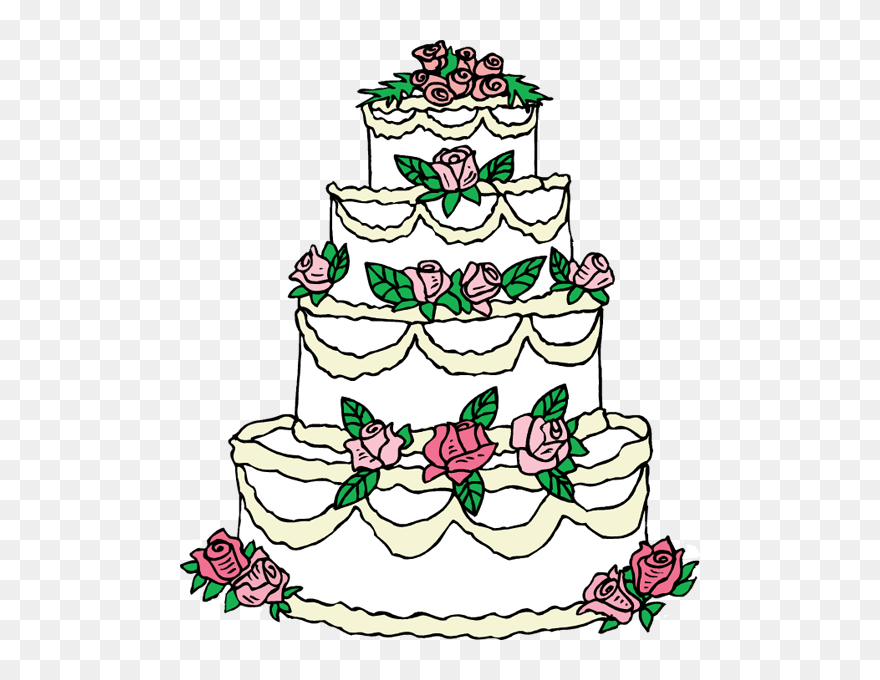 Wedding Cake Birthday Cake Clip Art - Wedding Cake Clipart - Png Download