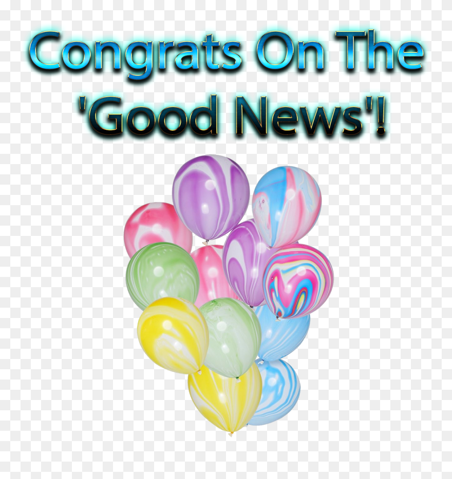 Congrats On The "good News" Png Clipart - Party Supply Transparent Png