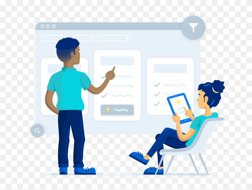 Comparing Data - Cartoon Clipart