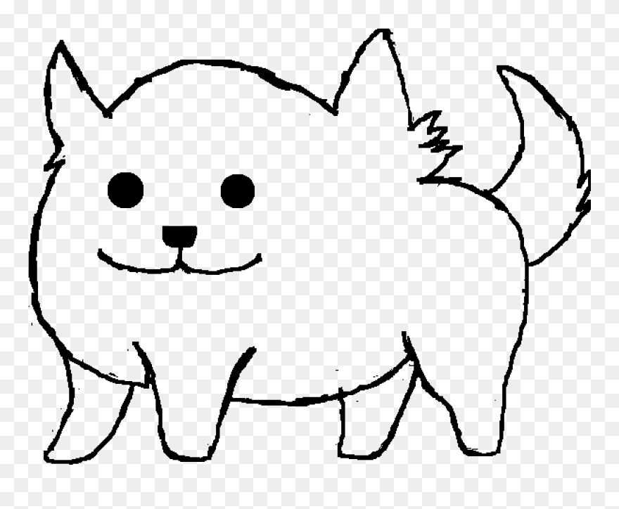 Transparent Undertale Dog Png - Cartoon Clipart