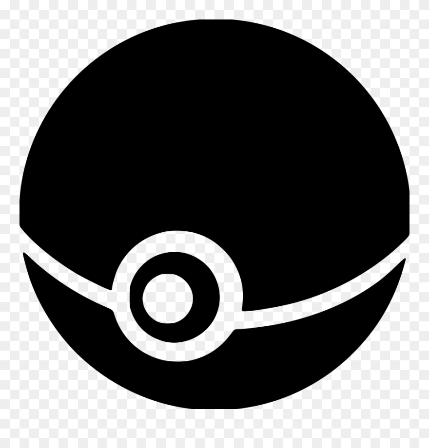 Pokeball Clipart Black And White - Pokeball Black And White - Png Download