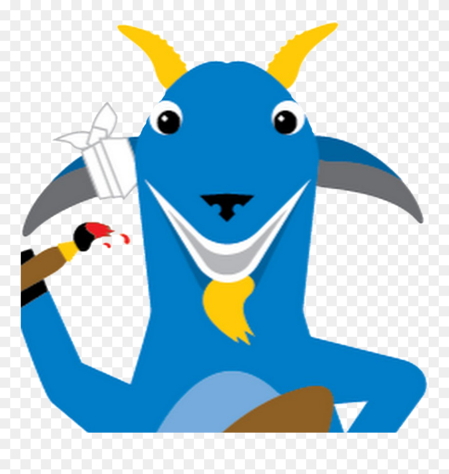 Baby Einstein Blue Goat Clipart