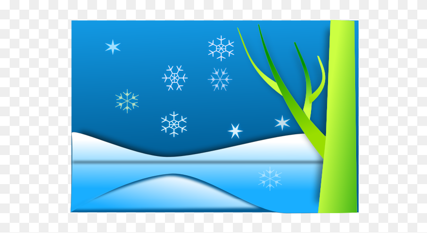 Winter Landscape Vector - Clip Art - Png Download