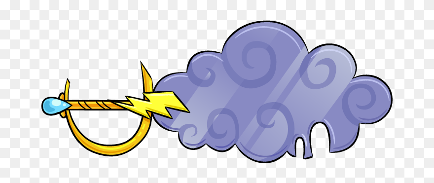 Rain Cloud - Mighty Magisword Magi Swords Clipart