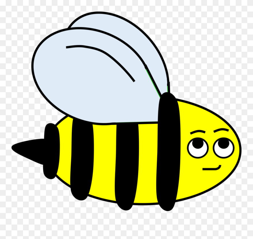 Smirking Bumblebee - Bumblebee Clipart