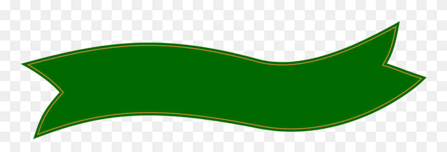 Ribbon Banner Christmas Free Photo - Green Ribbon Banner Clipart - Png Download