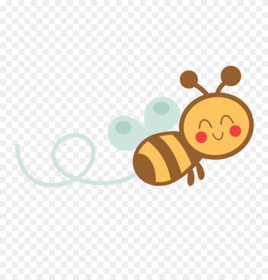 #bee #bumblebee #buzz #bumble #buzzybee #buzzy #yellow - Cute Bee Cartoon Png Clipart