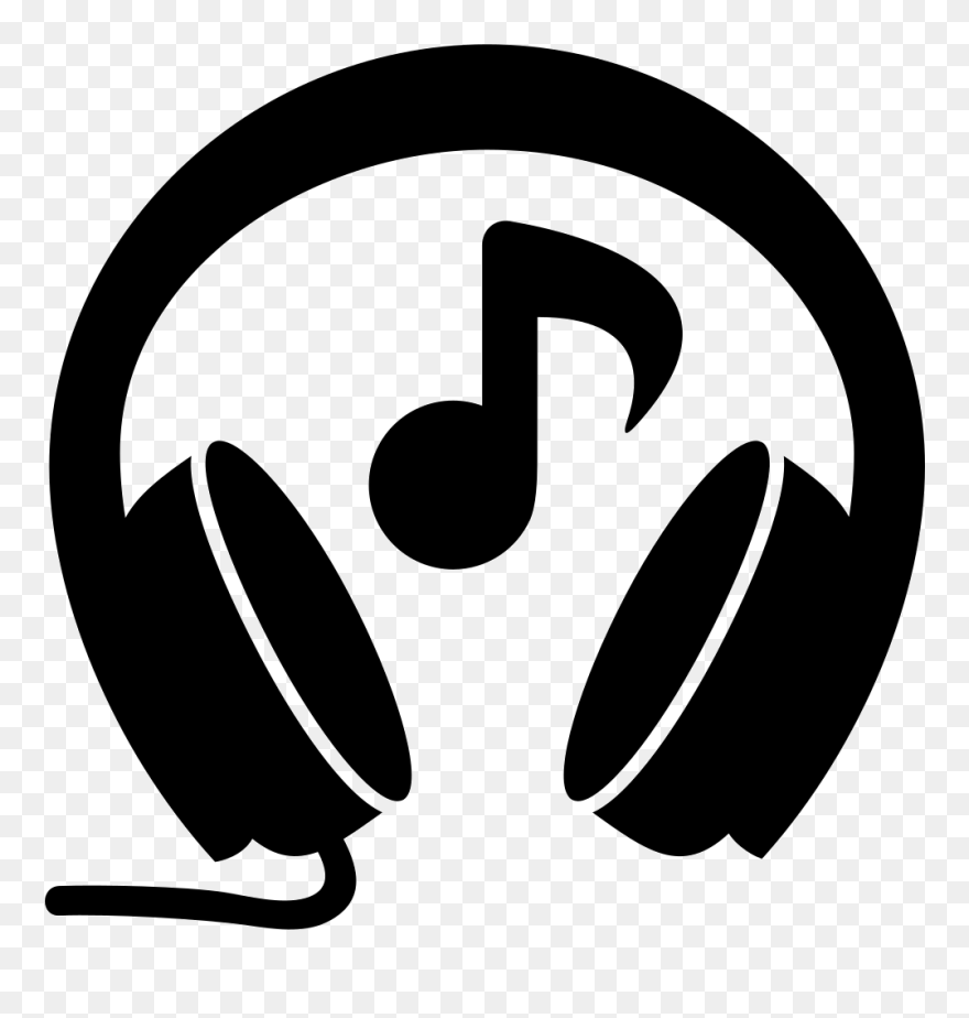 Music Notes Clipart - Headphones With Music Notes Clipart - Png Download
