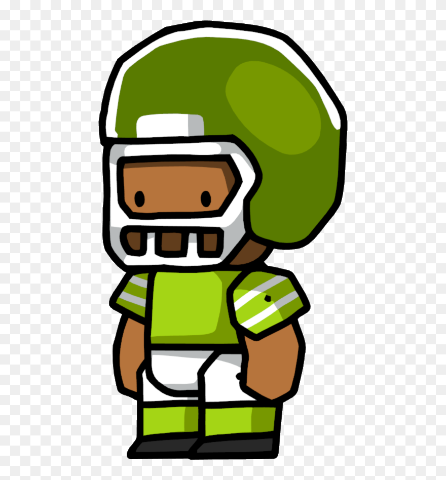 Watching Football On Tv Clipart - Scribblenauts Football Player - Png Download