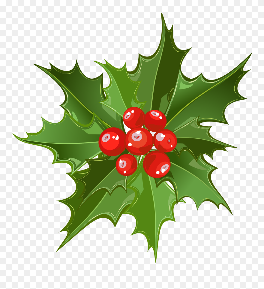 Christmas Mistletoe Clipart Png , Png Download - Mistletoe Art Transparent Png
