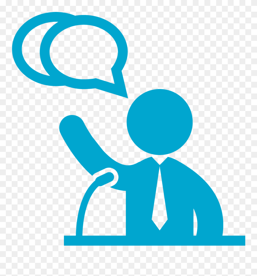 Transparent Presidents Clipart - Public Speaking Clip Art - Png Download