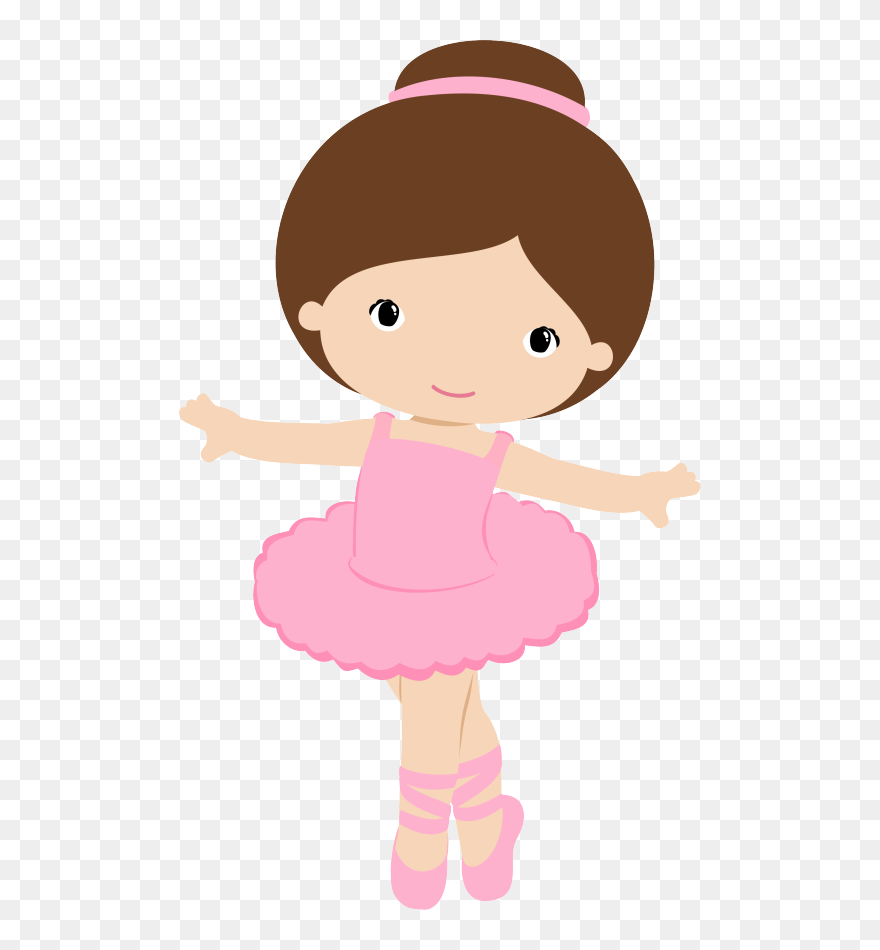 Vector Free Stock Little Girl Ballerina At Getdrawings - Cute Clipart Ballerina - Png Download