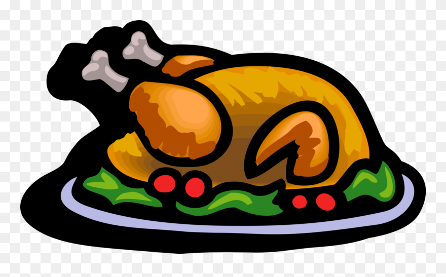 Vector Illustration Of Traditional Thanksgiving And - Turkey Thanksgiving Food Clipart - Png Download
