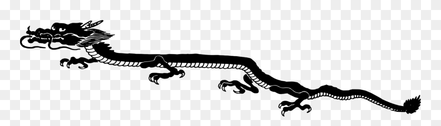 Japanese Dragon Silhouette Clipart
