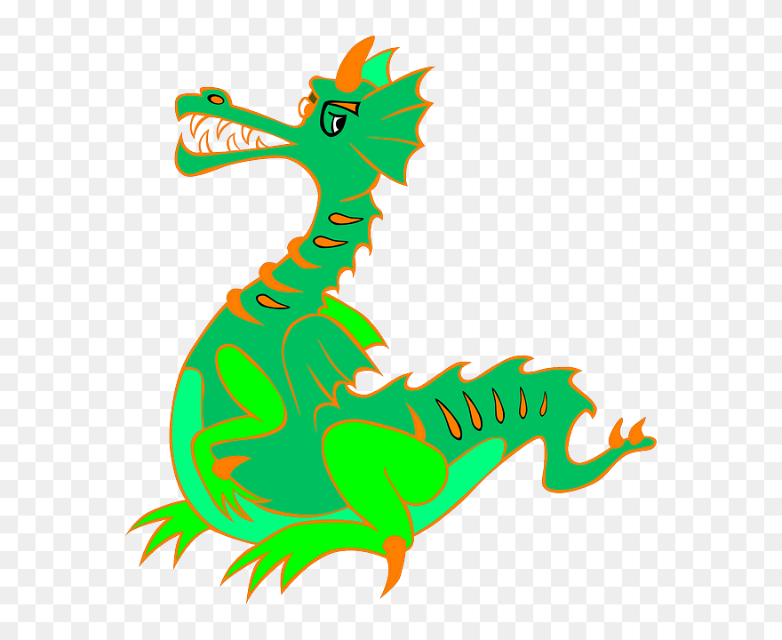 Dragon China - Green Dragon Clipart