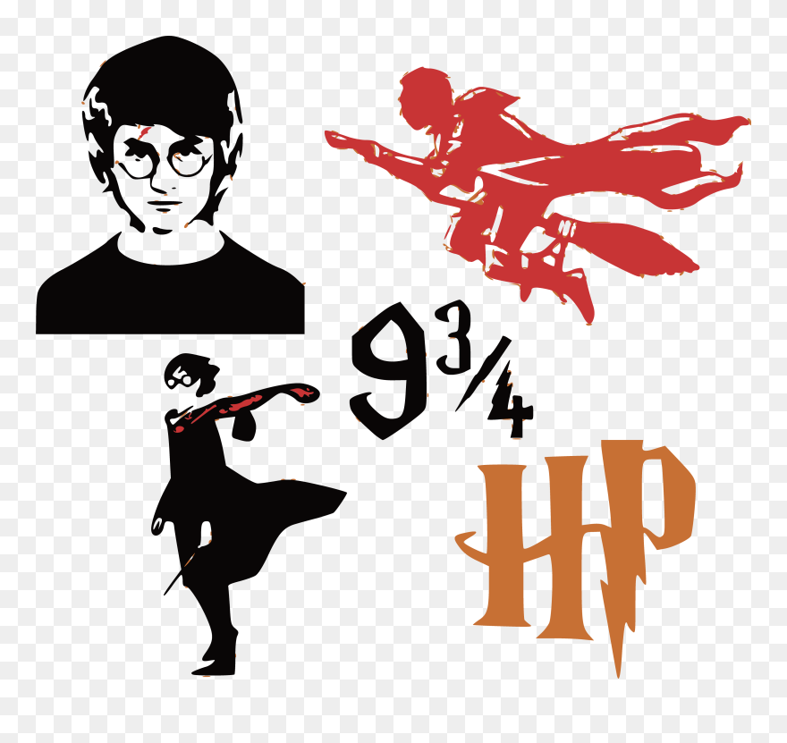 Harry Potter Quidditch Silhouette Clipart
