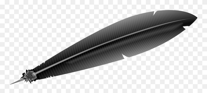 Black Crow Feather Drawing Clipart