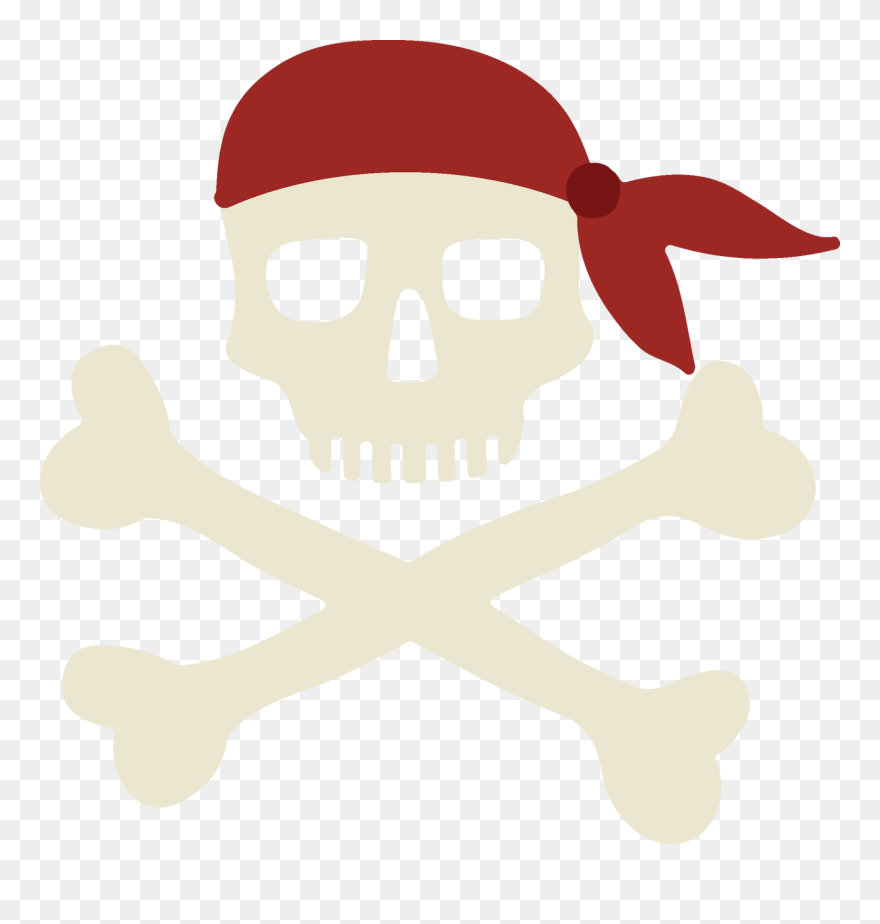 Skull And Crossbones Svg Cut File - Skull Clipart