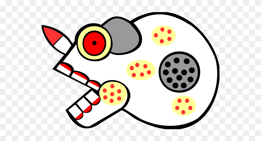 Abstract Skull Icon - Mictli Clipart