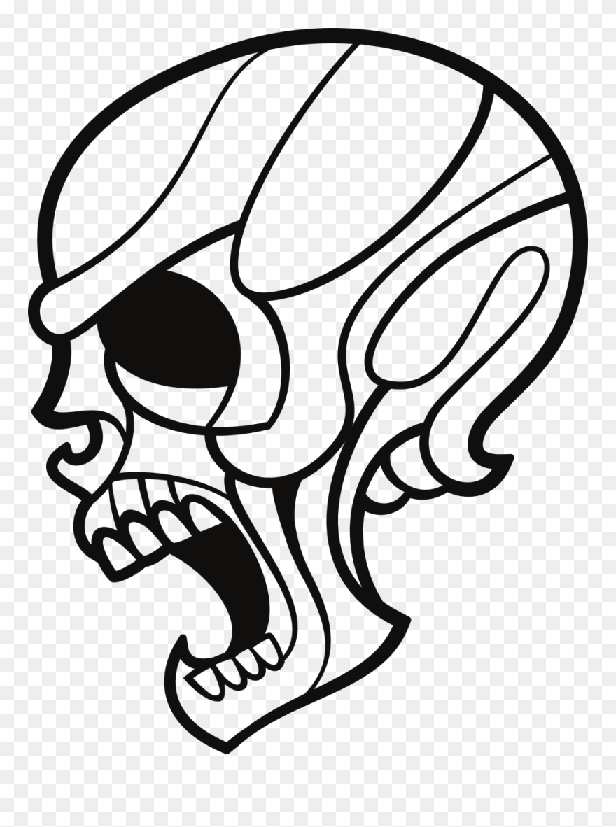 Bones Human Skull Scary Free Photo - Skull Screaming Clipart