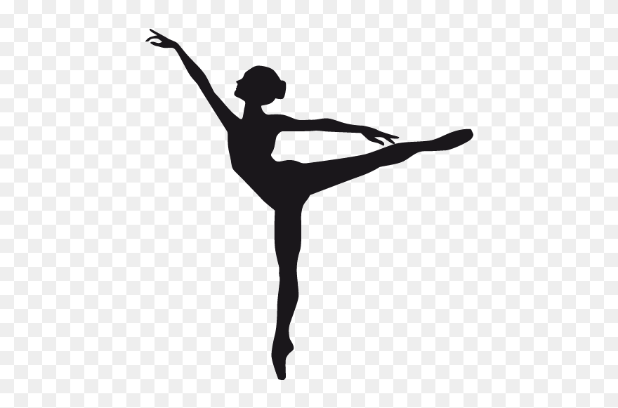 Ballet Dancer Silhouette Clip Art - Silhouette Woman Dancing - Png Download