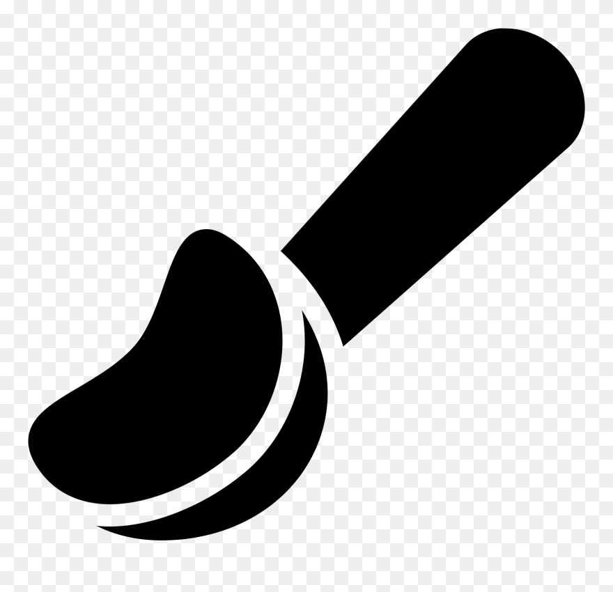 Transparent Icecream Scoop Clipart - Ice Cream Spoon Icon - Png Download