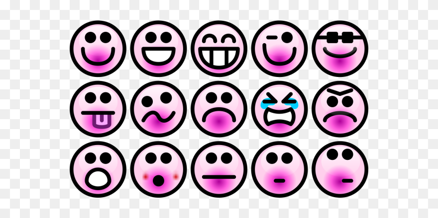 Smiley Faces 2 Png Icons - Feelings Clipart Transparent Png