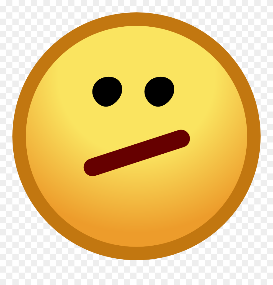 Emoji Face Clipart Wiki - Club Penguin Meh Face - Png Download