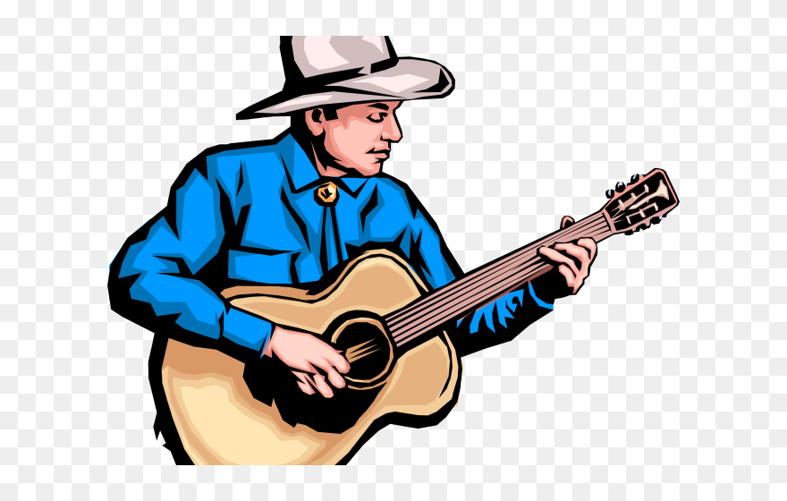 Transparent Musical Drumstick Clipart - Man Playing Guitar Clipart - Png Download