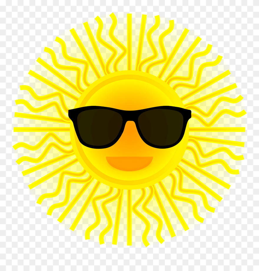 Animated Sun With Sunglasses Clipart