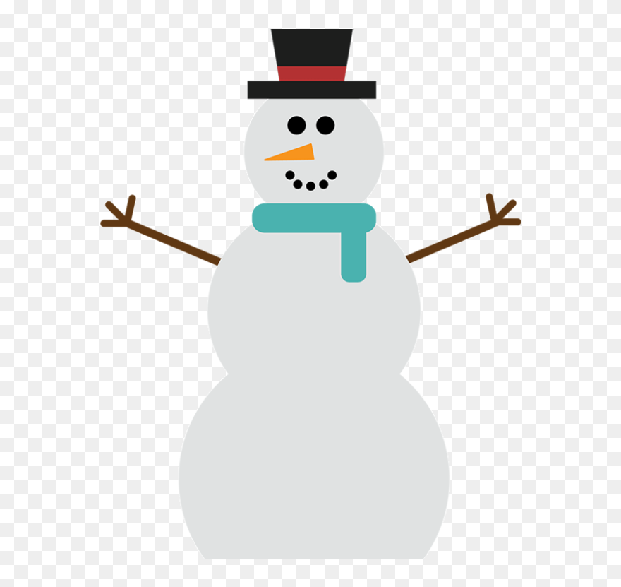Transparent Melted Snowman Clipart - Vector Snowman Png