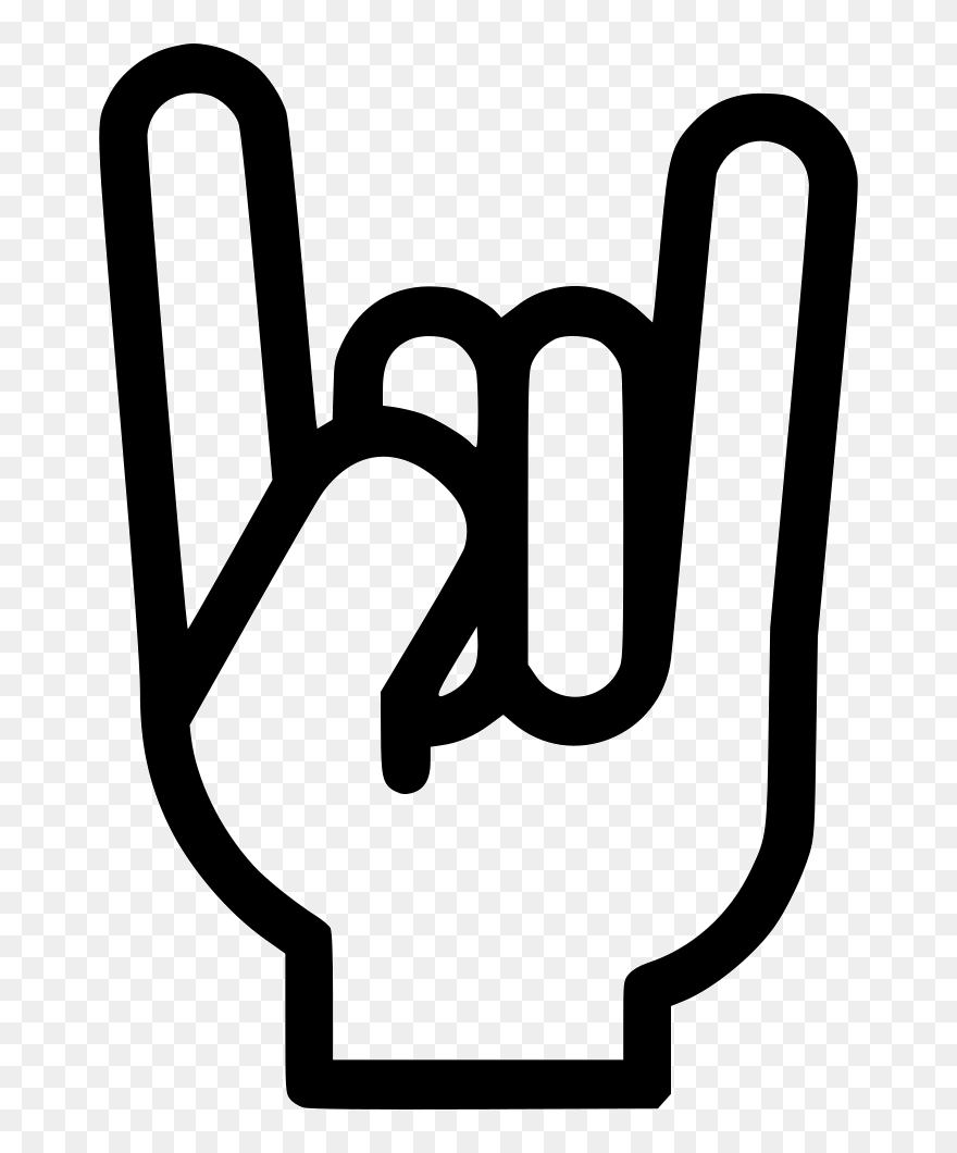 You Rock - You Rock Hand Sign Clipart