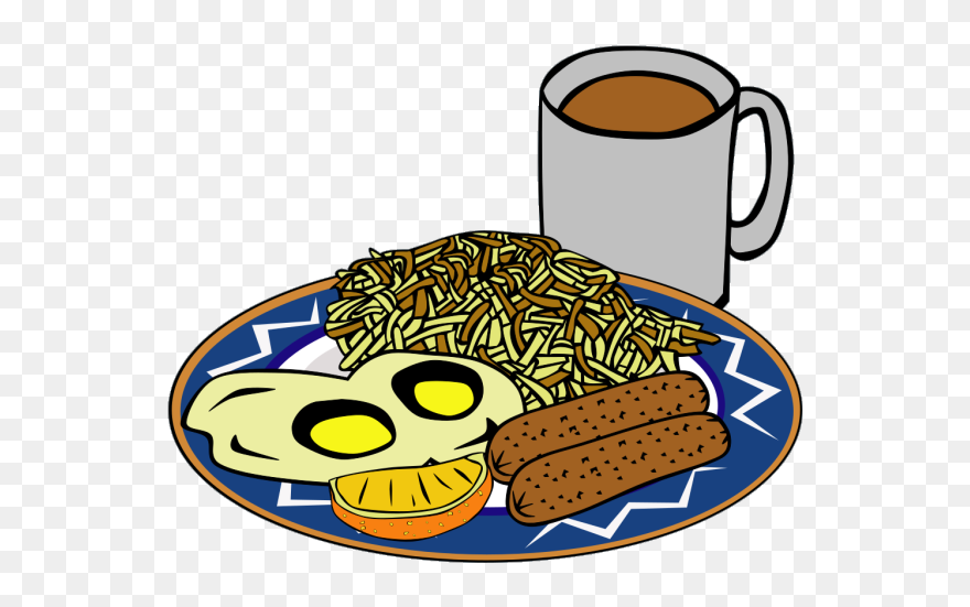 Eggs Sausage Drink Coffee Png Images - Spanish Language Spanish Breakfast Menu Clipart