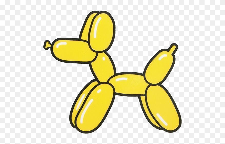 #dog #yellow #ballon #vsco #aesthetic #stickers #freetoedit - Balloon Dog Sticker Clipart