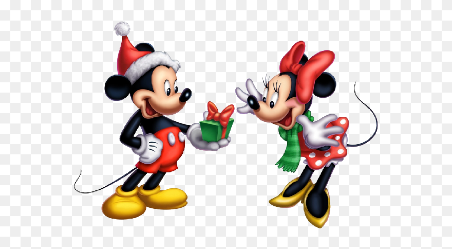 Holiday Mickey And Minnie Clipart