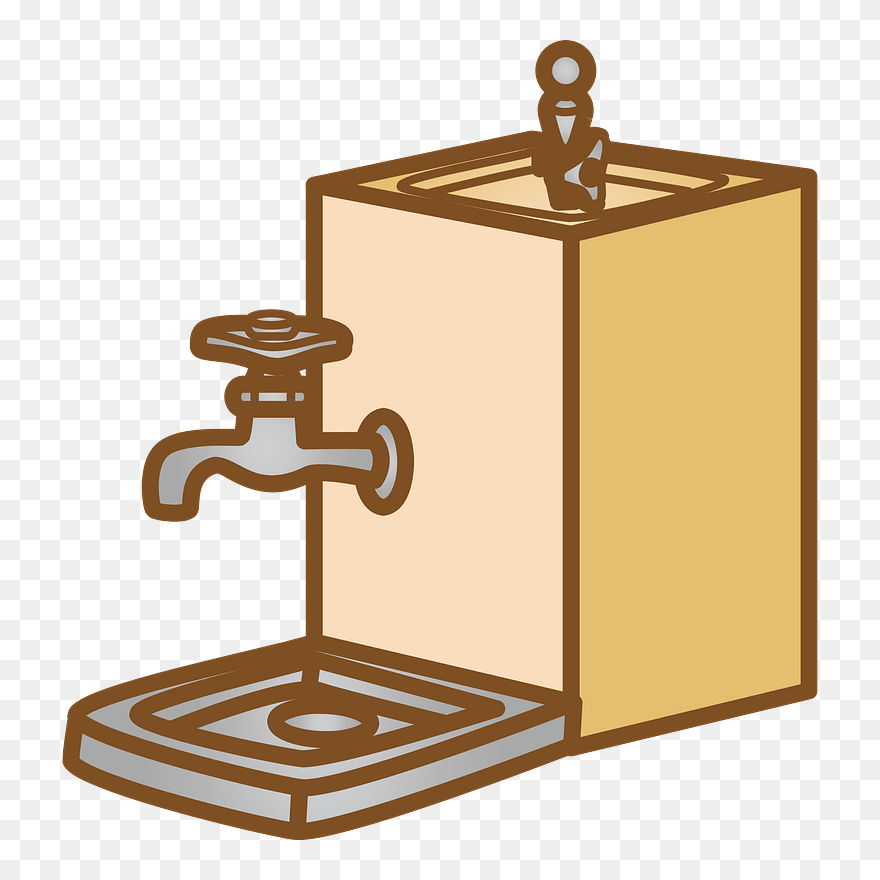 Drinking Fountain Park Clipart - 水道 公園 イラスト - Png Download