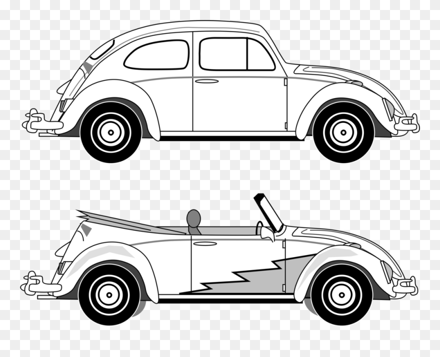 Classic Car,volkswagen Beetle,automotive Exterior - Vw Beetle Clip Art - Png Download