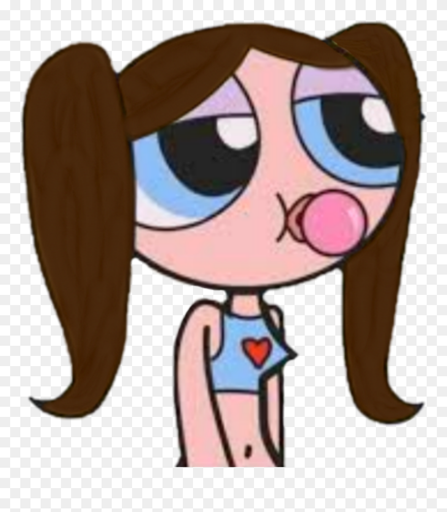 #power #powerpuff #powerpuffgirl #blue #girl #brownie - Teenage Bubbles Powerpuff Girls Clipart