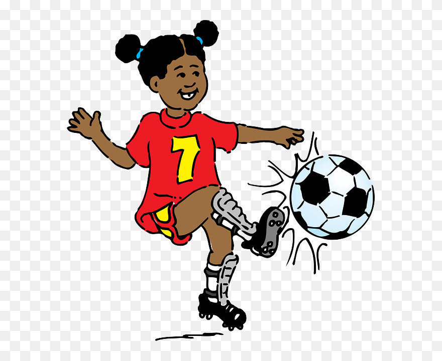 Clip Art Playing Soccer - Png Download