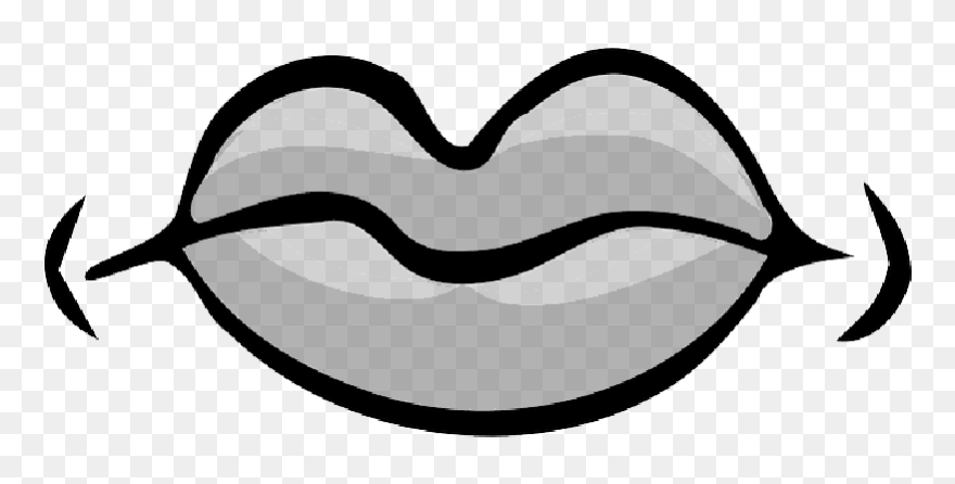 Part, Outline, People, Angry, Kids, Human, Cartoon - Quiet Mouth Black And White Clipart - Png Download