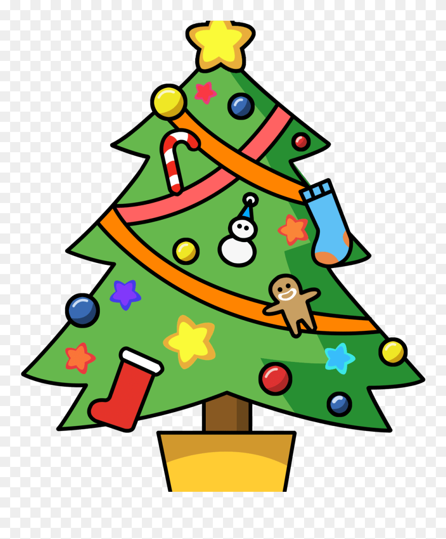 Math Clipart Christmas - Clipart Cute Christmas Tree - Png Download