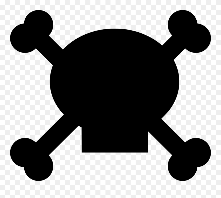 Toxic Warning Deadly Skeleton Pirate Poison Horror - Skull Silhouette Cute Clipart