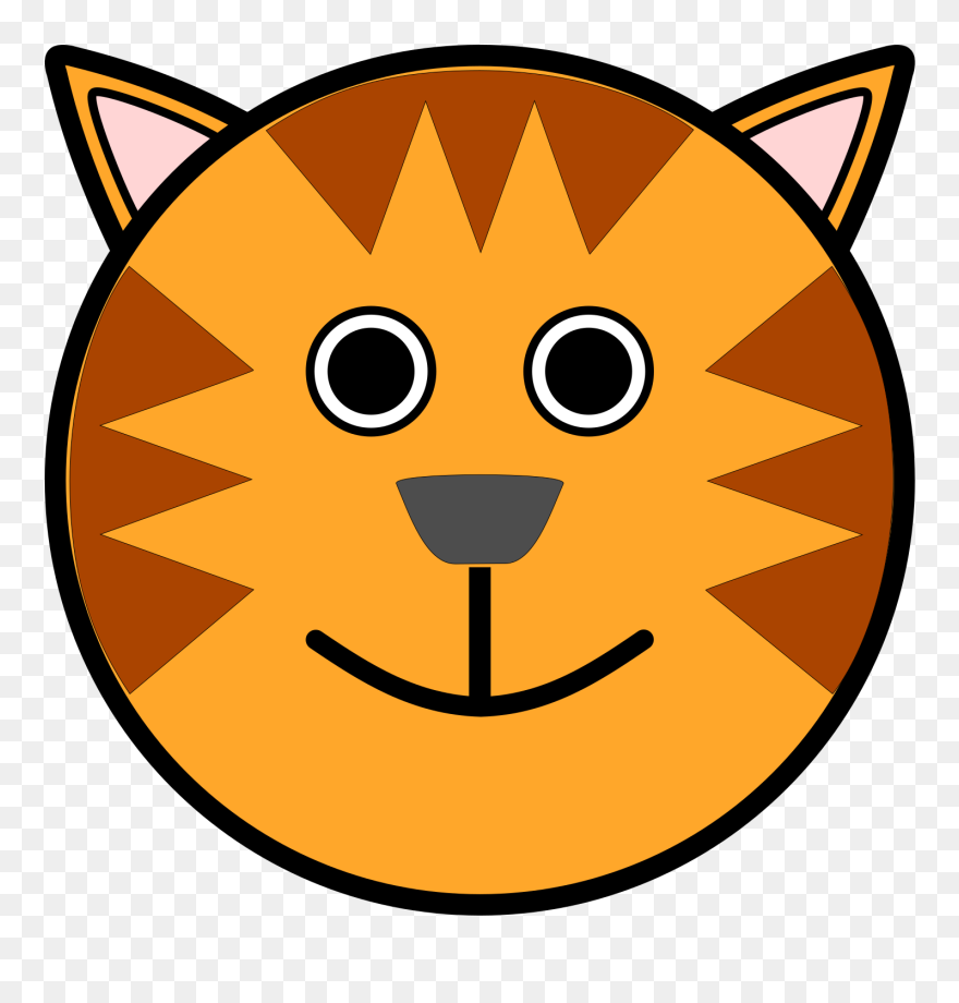 Draw Easy Tiger Face Clipart