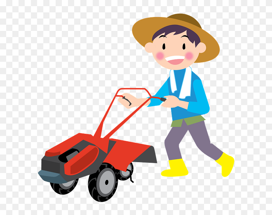 Cultivator Rotary Tiller Clipart - 農作業 イラスト 無料 - Png Download