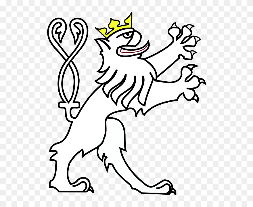 Wild, Lion, Crown, Animal, Creature, Scary, With - Crown Clip Art - Png Download