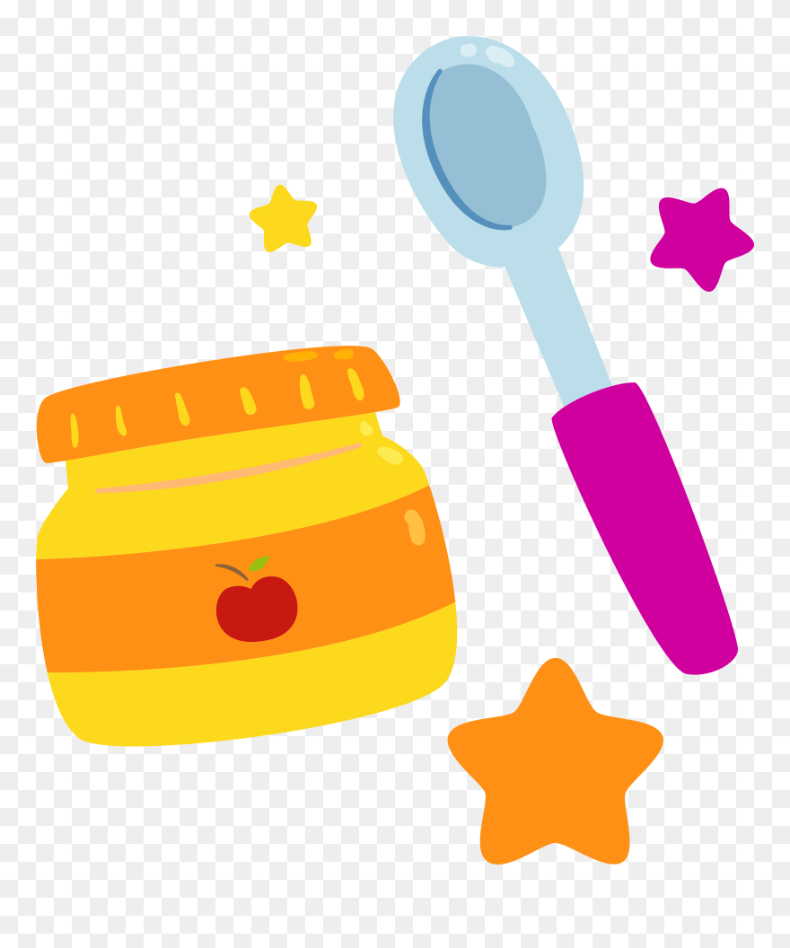 Good Clipart Baby Food, Good Baby Food Transparent - Transparent Baby Food Clip Art - Png Download