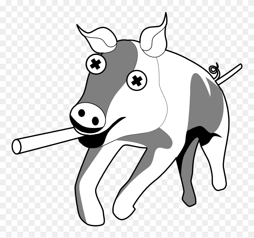Pig, Barbecue, Grill, Pork, Suckling, Bbq - Suckling Pig Clipart