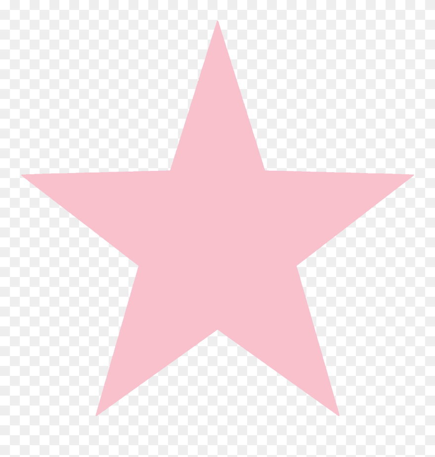 Light Red Star Graphic - Light Blue Star Png Clipart