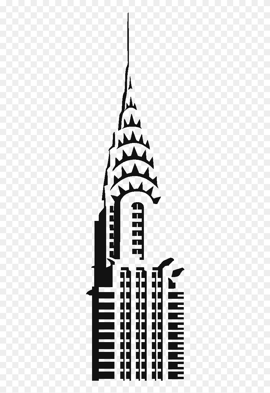 Chrysler Building Empire State Building Drawing - Chrysler Building Drawing Easy Clipart
